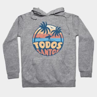 Vintage Surfing Todos Santos, Mexico // Retro Summer Vibes // Grunge Surfer Sunset Hoodie